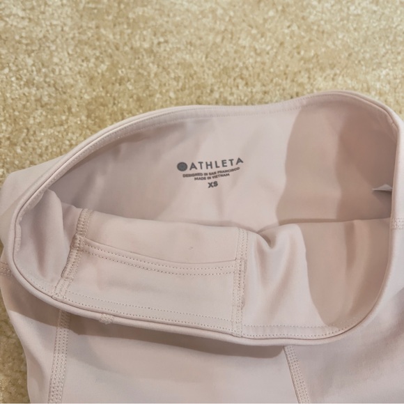 Athleta Light Pink Mesh 7/8 Leggings - Picture 4 of 4